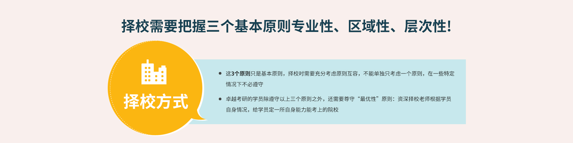 选择报考院校的三个原则